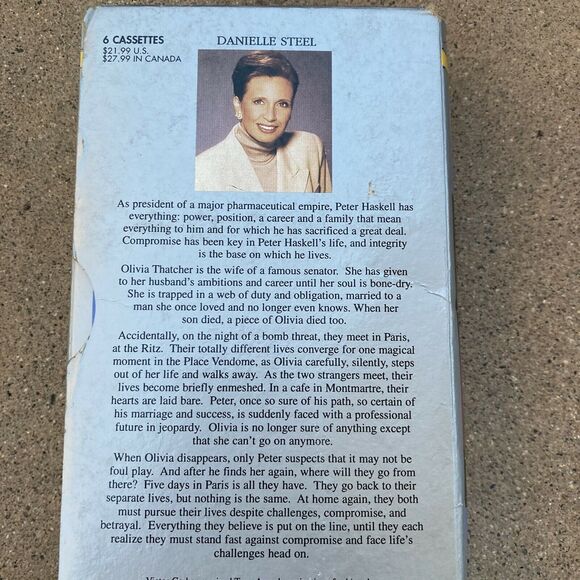 Assorted Bundle 3 Audiobooks On Tape Romance Love Story Danielle Steel Collins - Picture 5 of 7